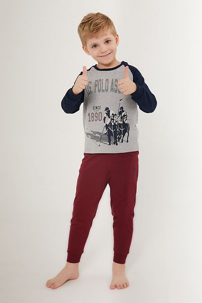 U.S. Polo Assn. U.S. Polo Assn Gray Boy's Long Sleeve Double Suit