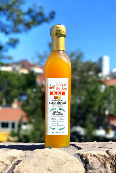 Doğal Bizden Doğal Fermante Susuz Konsantre Elma Sirkesi 500ml Cam
