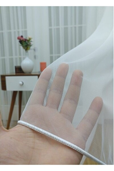 Esse Home Grek Tulle Curtain - Honeycomb Floor, Sparse Pleat, 1/2