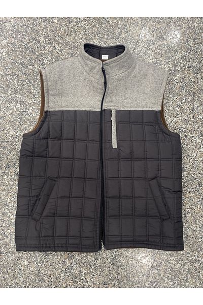 BYBEYEMS GİYİM THICK FLEECE QUILTED WINTER VEST WITH BUCKET MODEL