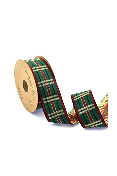 FANTASTIC KURDELE Dokuma Yılbaşı Kurdelesi (35MM GENİŞLİK - 10MT UZUNLUK)