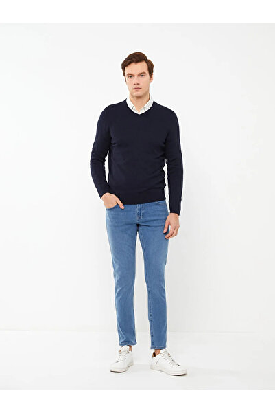 LC Waikiki LCWAIKIKI Classic V Yaka Uzun Kollu Erkek Triko Kazak
