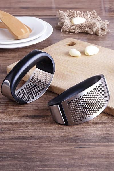 AYACO Luxury Garlic Masher with Stainless Steel Holding Sleeves New Generation Garlic Grater