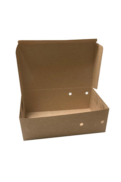 AZER MATBAACILIK Hamburger Kutusu - Büyük 100 adet 20x12x7 cm