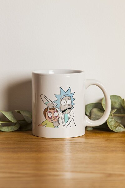 IŞILAY REKLAM Porselen - Rick And Morty Tasarımlı Kupa Bardak- Makinede Yıkan...