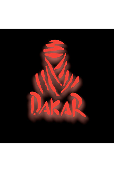 YAMANB ملصق داكار للكمبيوتر الشخصي، دراجة نارية، ملصق سيارة 22 سم * 16 سم أحم...