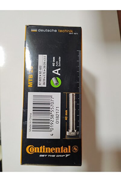 Continental κάμερα ποδηλάτου MTB 29 "   29x1.75/2.5 - 47/62-622 - βαλβίδ...