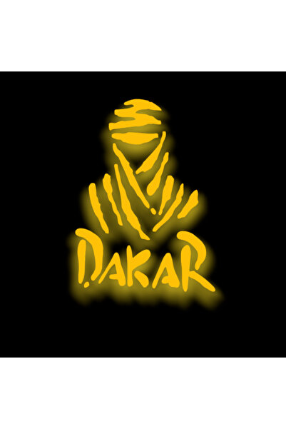 YAMANB Dakar Sticker Pc,motorsiklet,araba Sticker 22cm*16cm Reflektif Sarı