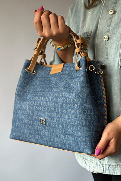 Just Polo Large Size Knitted Detailed Relaxed Fit Crossbody Women's Shoulder ...