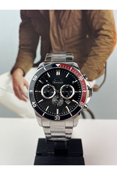 Slazenger ÇELİK SPOR ERKEK KOL SAATİ 5 ATM SU GEÇİRMEZ 2 YIL GARANTİLİ