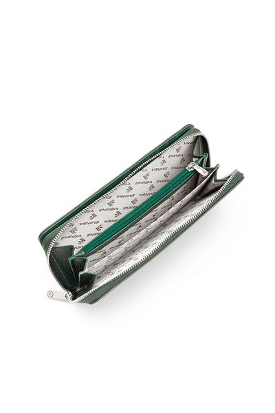 Eminsa Green Genuine Leather Women's Wallet