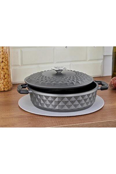 Taç Bella Casting Καπάκι Πλάγια Κατσαρόλα 26 εκ. Γκρι