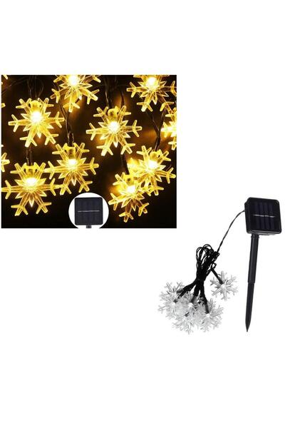 Schulzz Solar 30led Ampül 4mt 8 Mod Güneş Enerjili Dış Bahçe Aydınlatma Dekor...