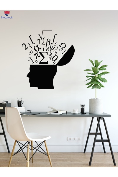 Modatools Çocuk Odası Duvar Sticker Matematik Sembolleri Matematik Okulu Bili...