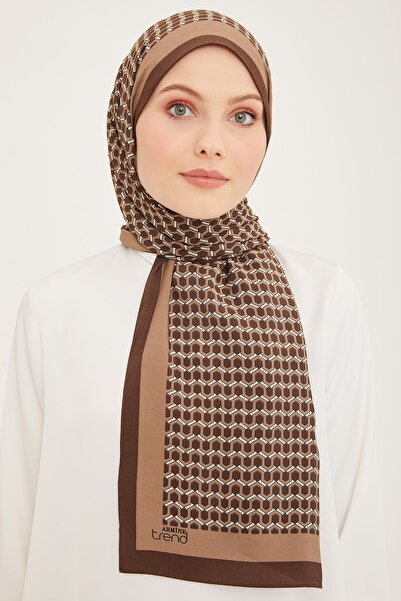Armine Honeycomb Modal Shawl Mink Brown