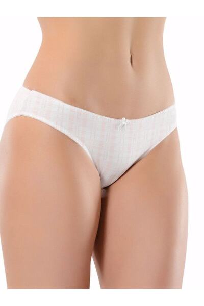 Belinay Chiloți albi cu model Sebuni pentru femei 331 Pachet de 6