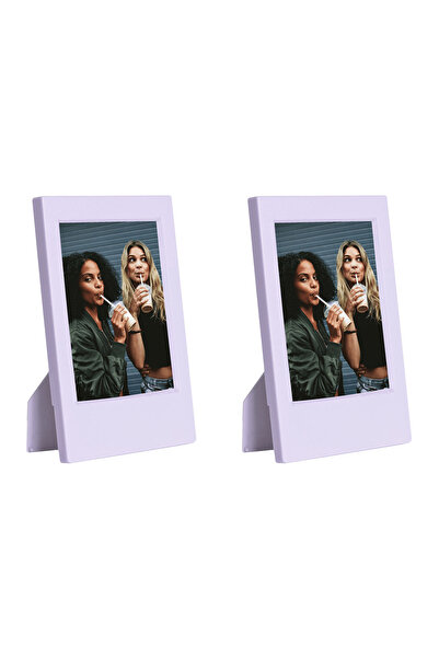 Fujifilm Instax Mini Film Uyumlu Lila 2'li Klasik Fotoğraf Çerçeve Seti