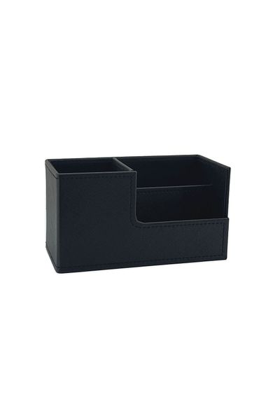 inn design Черен кожен държач за химикалки Beyoğlu Series - 11x20x9.5 см DD-1282