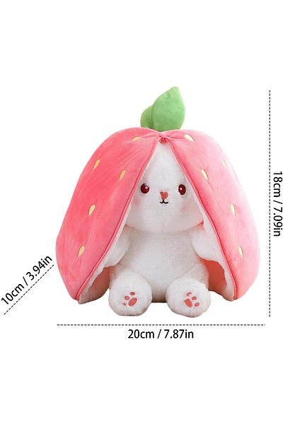 ifatoptan Zippered Strawberry Rabbit Patterned Shoes