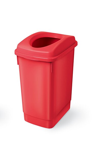 Melkan Home Red Bathroom Dustbin 27 Liter Waste Bin Cafe Hotel Dustbin Recycle Bin 27 Liter