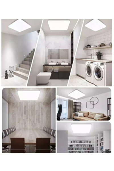 luxshome Tavana Sıfır Kare Led Panel Spot Lamba Glop Aplik Armatür Avize 6500k Beyaz Renk Wc Banyo Balkon
