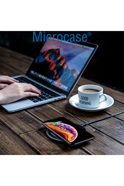 Microcase Universal 10W Wireless Kablosuz Hızlı Şarj Pedi Fast Wireless Charger Pad - AL4004 Uyumlu