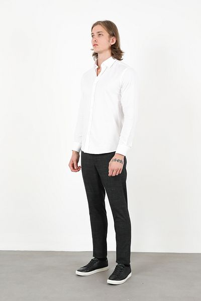 UFK MODA Ufkmoda Super Slimfit Men's Trousers Plaid