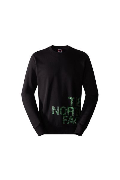 THE NORTH FACE Ανδρικό μαύρο φούτερ εξωτερικού χώρου - M Blown Up Logo Crew, Nf0a854ajk31