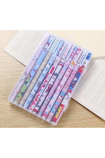 NaSaDAN Hello Kitty 10 Lu Jel Kalem Seti