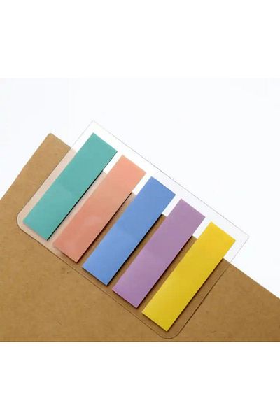 NaSaDAN Pastel Color 5-Piece Transparent Transparent Postit