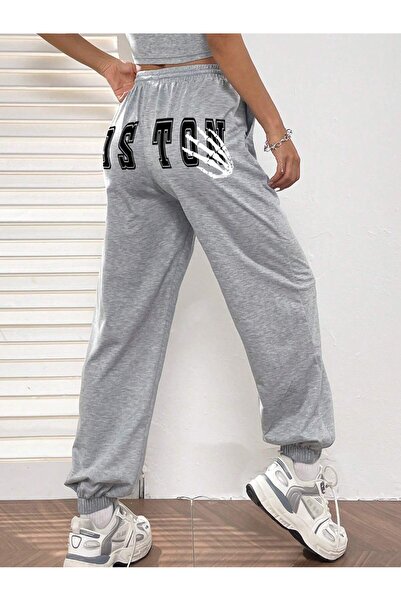 Adrift Φόρμα με σχέδιο γραμμάτων, ελαστική μέση, 4 εποχών