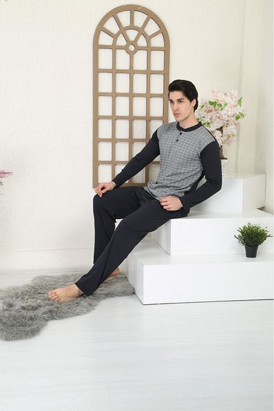 ŞİPKA 100% COTTON SUPERIOR JACQUARD MEN'S PAJAMA SET 1085