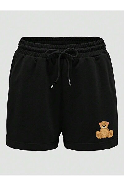 Adrift Pantaloni scurți cu șnur cu imprimeu de urs