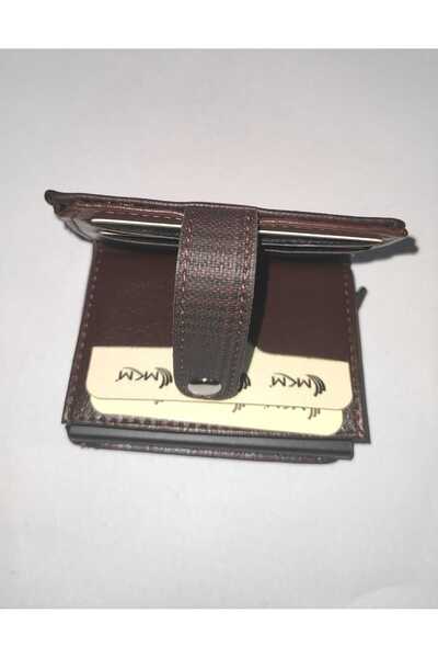 firdevsi hobi Αυτόματη θήκη για κάρτες - καρό - με κουμπάκι