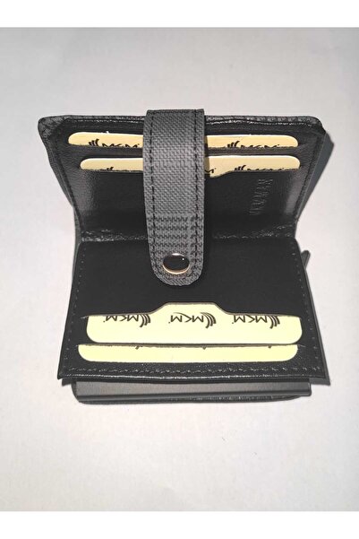 firdevsi hobi Αυτόματη θήκη για κάρτες - καρό - με κουμπάκι