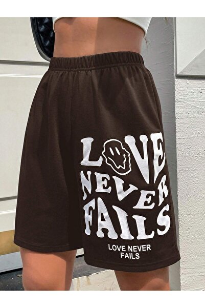 Adrift Pantaloni scurți cu slogan și desene animate