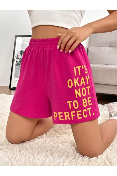 Adrift Σύνθημα γραφικό ελαστικό σορτς μέσης