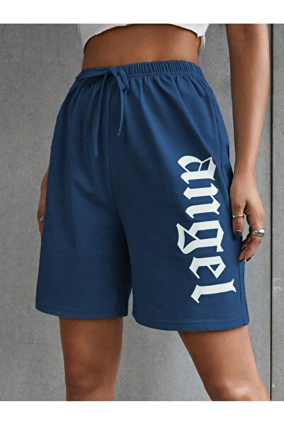 Adrift Coolane Letter Graphic Knot Waist Track Shorts