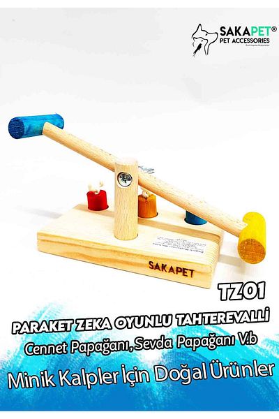 SAKAPET Brain Teaser Parrot - Seesaw Bird Toy