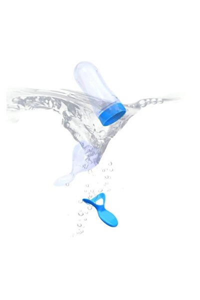 safestore Baby Food Bottle with Spoon, Squeeze Spoon Bottle Newborn Supplementary Food Spoon Bottle Without Bpa (BLUE)