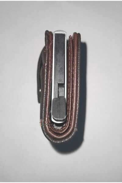 firdevsi hobi Αυτόματη θήκη για κάρτες - καρό - με κουμπάκι