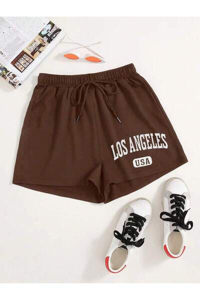 Adrift Pantaloni scurți de alergare Letter Graphic