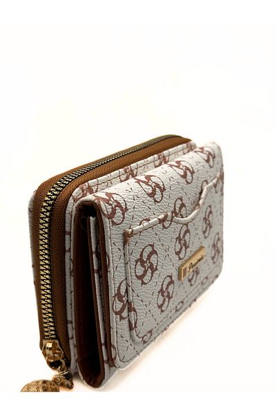 sinbEsg Multi-Compartment Special Design Women's Wallet with Magnetic Card Holder and Separate Zipper Compartment