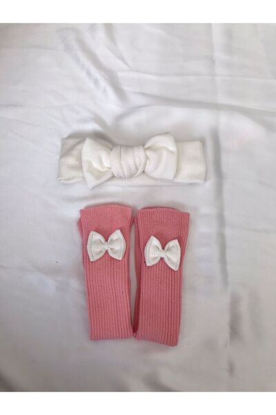 nisbutik aksesuar Ribbon Socks Bandana Set, bandana socks set
