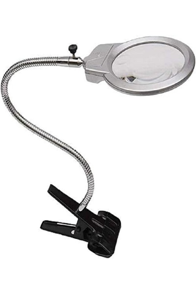 Genel Markalar Mandallı büyüteç dikiş nakış büyüteci tamirci büyüteci led lam...