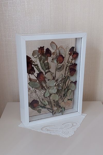 Verda Çerçeve Ramă de memorie bidirecțională de 30x40 cm! Cutie de trandafiri Cutie transparentă de trandafiri