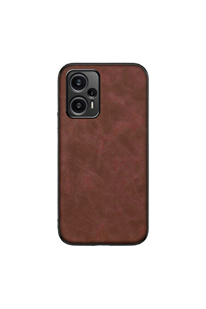 Microcase Xiaomi Redmi Note 12 Turbo / Poco F5 Luxury Leather Series Deri Desenli Plastik Koruma Kılıf AL8125
