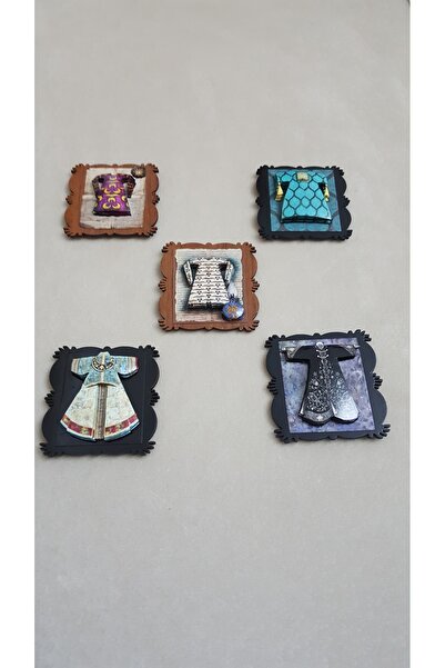 firdevsi hobi Magnet Kaftan Üç Boyutlu Kağıt Rolyef Çalışması 24 Adet Değişik Renk Ve Çeşitli