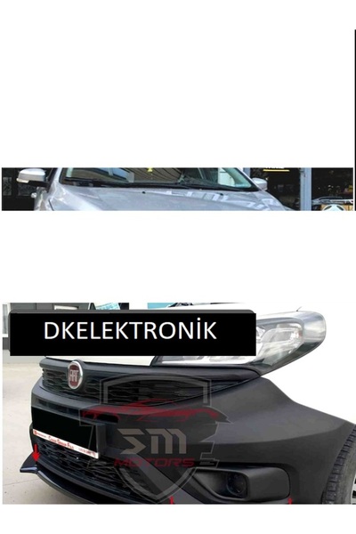 DKELEKTRONİK Fiat Doblo Ön Tampon Eki Body Kit Lip Karlık Siyah