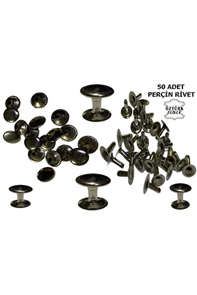 ÖZTÜRK AKSESUAR Perçin Rivet 50 Takım Nikel Renk 33.5